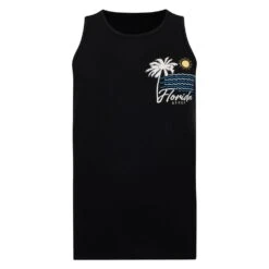 Bigdude Lightweight Summer Print Vest Black