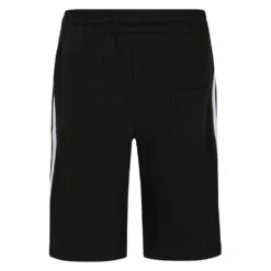 Bigdude Contrast Tape Loop Back Shorts Black -Big Dude Clothing Shop 85ca79e3 434ff2e3 bd25sh31 01 3