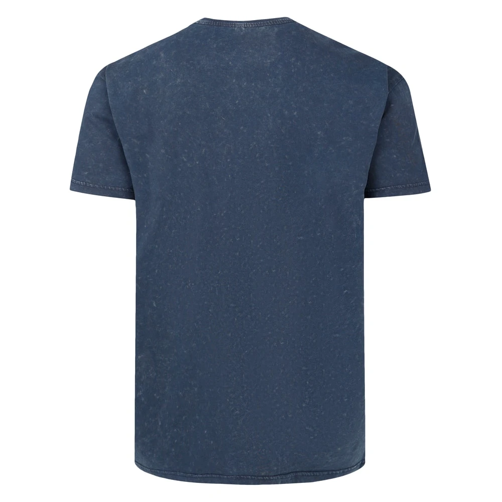 Bigdude Greatest Sailorman Print T-Shirt Acid Wash Navy 2 Bigdude Greatest Sailorman Print T-Shirt Acid Wash Navy - Image 2