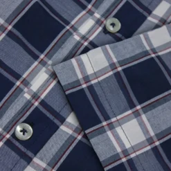 Bigdude Short Sleeve Check Shirt Navy -Big Dude Clothing Shop 87324ed7 5ff7f721 1