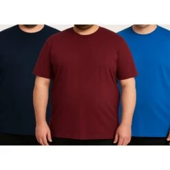 Bigdude 3 Pack Plain T-Shirts -Big Dude Clothing Shop 880b84db life1 us23ts32 91 multi