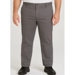 Bigdude Stretch Chino Trousers Grey -Big Dude Clothing Shop 88318e04 life1 us20tr02 04 grey
