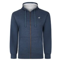 Bigdude Sherpa Lined Zip Hoody Dark Denim