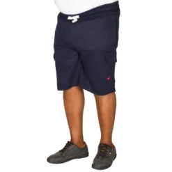 Bigdude Fleece Cargo Shorts Navy -Big Dude Clothing Shop 8868e6fa img 8769 clipped rev 1