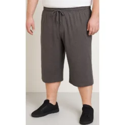 Bigdude Lightweight Cropped Loopback Joggers Charcoal -Big Dude Clothing Shop 88b2a681 life2 bd24sh13 07 charcoal