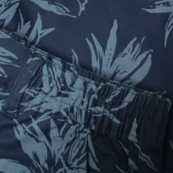 Bigdude Leaf Print Cargo Shorts Blue 9 Bigdude Leaf Print Cargo Shorts Blue -Big Dude Clothing Shop 89dc6016 closeup1 us25sh08 20 blue