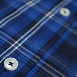 Bigdude Checked Poplin Long Sleeve Shirt Blue/Navy -Big Dude Clothing Shop 8a4fc5fb 80d17446 2