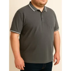 Bigdude Performance Polo Charcoal -Big Dude Clothing Shop 8ba6e6cc life2 bd25p21 07 charcoal