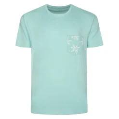 Bigdude Pocket Print T-Shirt Mint Green