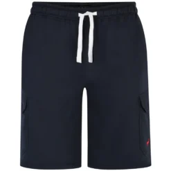 Bigdude Fleece Cargo Shorts Navy