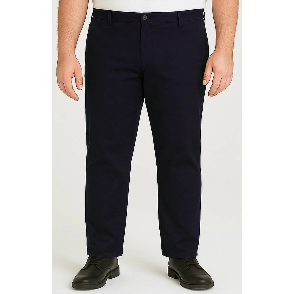 Bigdude Stretch Chino Trousers Navy 8 Bigdude Stretch Chino Trousers Navy - Image 8