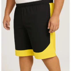 Bigdude Lightweight Active Gym Shorts Black/Yellow -Big Dude Clothing Shop 8dc75641 life1 bd24sh06 21 yellow 3
