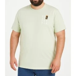 Bigdude Surf Chest Print T-Shirt Lime Green -Big Dude Clothing Shop 8f36c53e 2fe179c0 life bd25ts07 05 limegreen