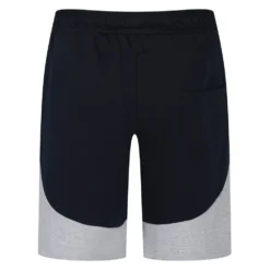 Bigdude Cut And Sew Loop Back Shorts Navy Grey Marl -Big Dude Clothing Shop 902b5605 92a3047e bd25sh32 02 3