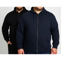 Bigdude Essentials Zip Hoody Twin Pack Black/Navy -Big Dude Clothing Shop 9197a7c7 life1 us24h18 91 black navy