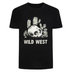 Bigdude Desert Vibes Print T-Shirt Black