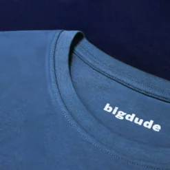 Bigdude Cut & Sew Space Dye T-Shirt Navy 8 Bigdude Cut & Sew Space Dye T-Shirt Navy -Big Dude Clothing Shop 947b32ef 1