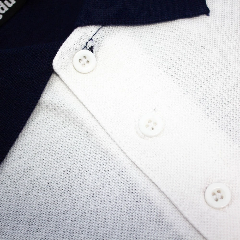 Bigdude Colour Block Polo Shirt Navy 5 Bigdude Colour Block Polo Shirt Navy - Image 5