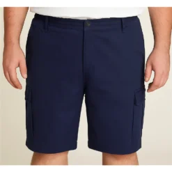Bigdude Elasticated Waist Cargo Shorts Navy 11 Bigdude Elasticated Waist Cargo Shorts Navy -Big Dude Clothing Shop 95674934 life1 us19sh02 02 navy