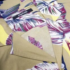 Bigdude Leaves Viscose Relaxed Collar Shirt Sand -Big Dude Clothing Shop 96325343 img 1076