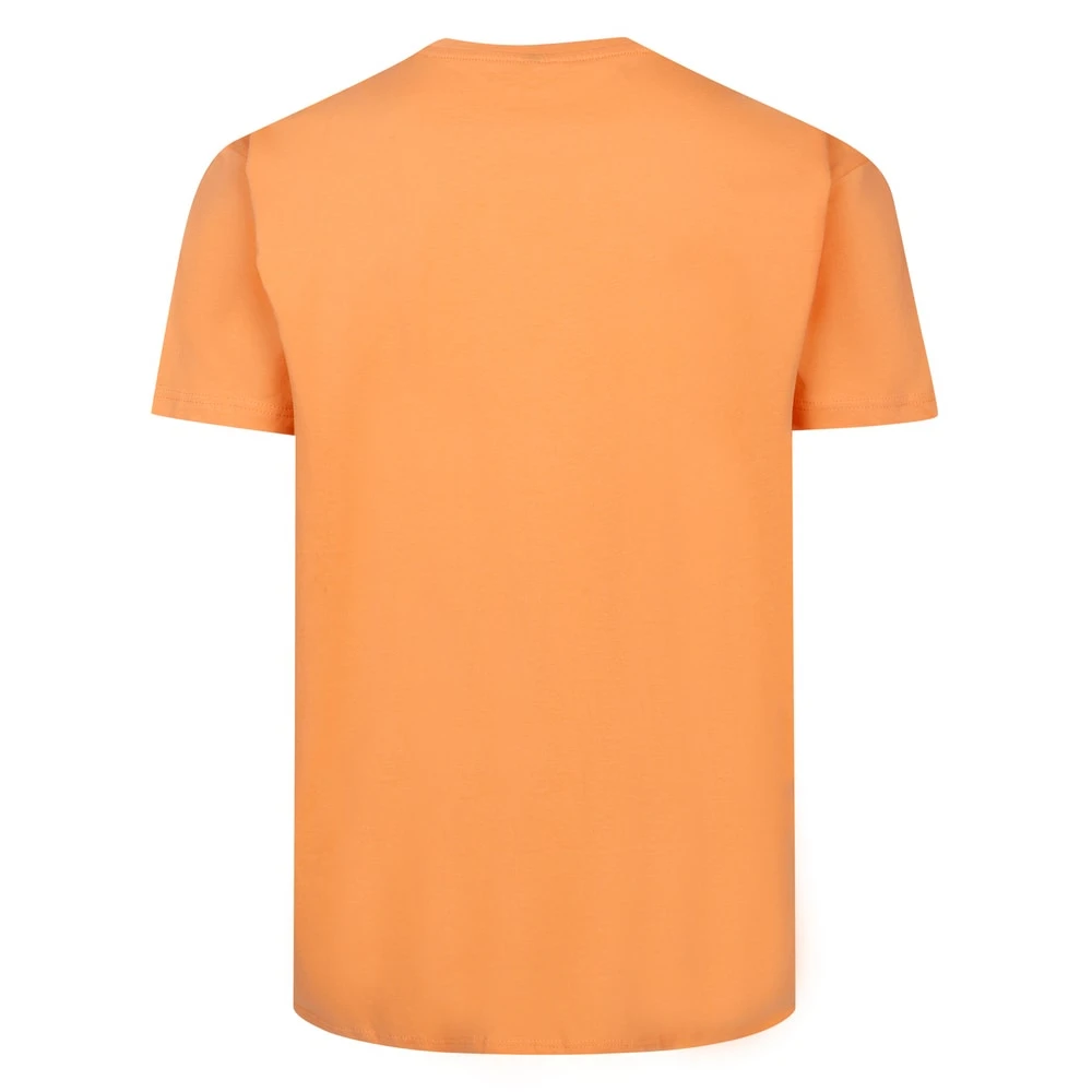 Bigdude Surf Chest Print T-Shirt Apricot 2 Bigdude Surf Chest Print T-Shirt Apricot - Image 2