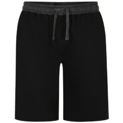 Bigdude Contrast Sweat Shorts Black