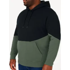 Bigdude Block Panel Hoody Navy/Sage Green 9 Bigdude Block Panel Hoody Navy/Sage Green -Big Dude Clothing Shop 9c844ac6 life2 bdt84h15 02 navy