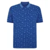 Bigdude Palm Tree Polo Deep Blue