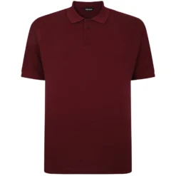 Bigdude Plain Polo Shirt Burgundy