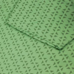 Bigdude Geometric Print Polo Shirt Lime Green -Big Dude Clothing Shop a66658c4 closeup3 us24p15 05 limegreen