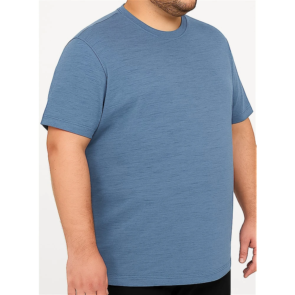 Bigdude Space Dye T-Shirt Navy 6 Bigdude Space Dye T-Shirt Navy - Image 6