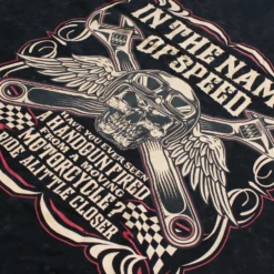 Bigdude In The Name Of Speed Print T-Shirt Acid Washed Black 8 Bigdude In The Name Of Speed Print T-Shirt Acid Washed Black -Big Dude Clothing Shop a8ceec97 6745a7f3 2