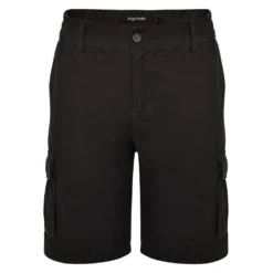 Bigdude Elasticated Waist Cargo Shorts Black