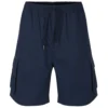 Bigdude Elasticated Waist Zip Pocket Cargo Shorts Navy
