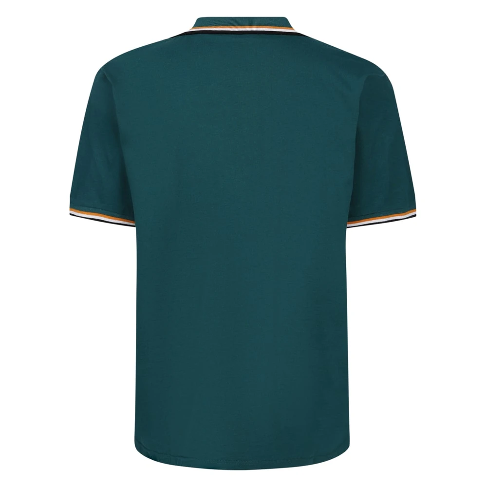 Bigdude Polo With Contrast Tipping Teal 2 Bigdude Polo With Contrast Tipping Teal - Image 2