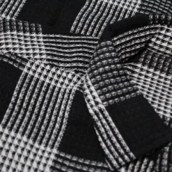 Bigdude Checked Waffle Shirt Black/White -Big Dude Clothing Shop abe6e3b5 6ec6e2be 1