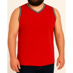 Bigdude Basketball Vest Cherry Red -Big Dude Clothing Shop ac24e204 5e037550 life1 bd25v07 47 cherryred