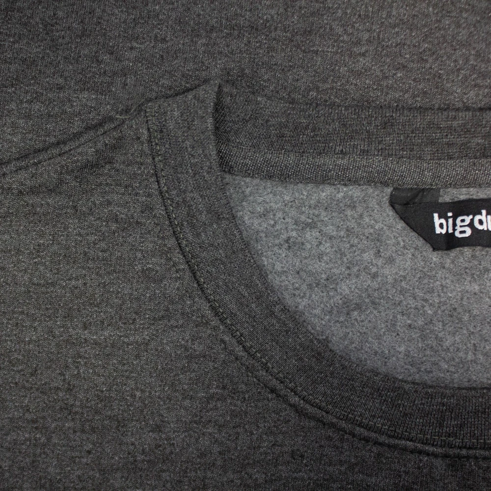 Bigdude Essentials Jumper Charcoal 3 Bigdude Essentials Jumper Charcoal - Image 3