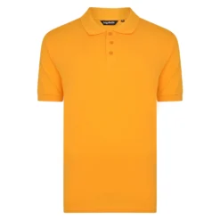 Bigdude Plain Polo Shirt Orange