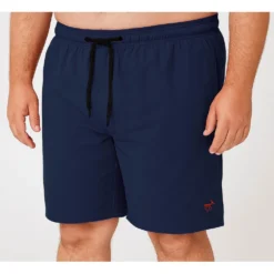 Bigdude Plain Swim Shorts Navy -Big Dude Clothing Shop aec64f26 life1 bd18ss01 02 navy