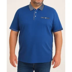 Bigdude Designer Collar Polo Deep Blue -Big Dude Clothing Shop b01f0476 life1 us24p30 66 deepblue
