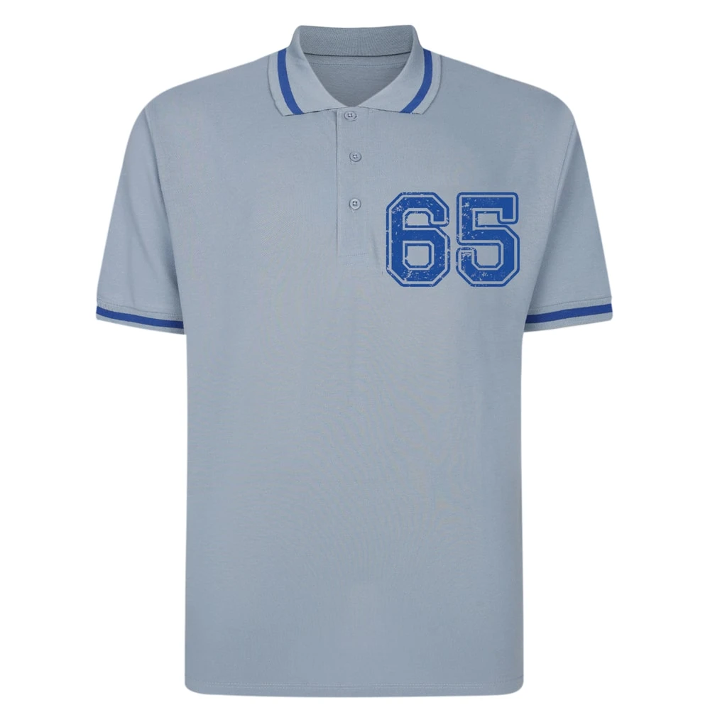 Bigdude 65 Pique Polo Light Blue