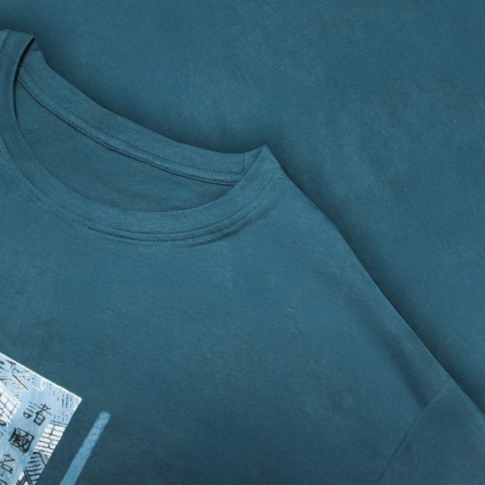 Bigdude Japanese Graphic Print T-Shirt Petrol 3 Bigdude Japanese Graphic Print T-Shirt Petrol - Image 3