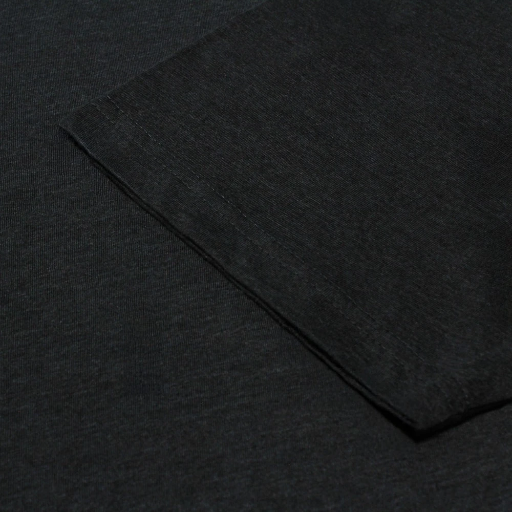 Bigdude Plain V-Neck T-Shirt Charcoal Marl 4 Bigdude Plain V-Neck T-Shirt Charcoal Marl - Image 4