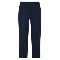 Bigdude Elasticated Waist Cargo Trousers Navy