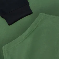 Bigdude Contrast Raglan Full Zip Hoody Deep Green -Big Dude Clothing Shop b75f3158 cca4d11f 4