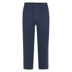 Bigdude Lightweight Jersey Open Hem Joggers Navy
