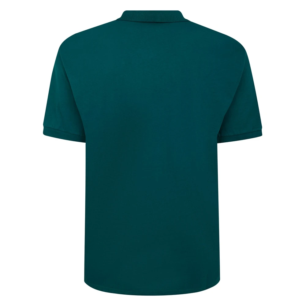 Bigdude Soft Jersey Cuban Collar Polo Shirt Green 2 Bigdude Soft Jersey Cuban Collar Polo Shirt Green - Image 2
