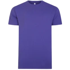 Bigdude Plain Crew Neck T-Shirt Violet 12 Bigdude Plain Crew Neck T-Shirt Violet -Big Dude Clothing Shop b7ecae7d bd101 violet 1