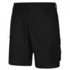 Bigdude Light Weight Elasticated Waist Cargo Shorts Black